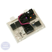 GE OVEN RELAY BOARD AND FRAME ASSEMBLY WB27X33083 - Main view showing power support for GEN models