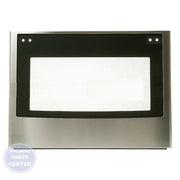GE OVEN STAINLESS STEEL OUTER DOOR WB56X35473 - Main view showing sleek design for GE models