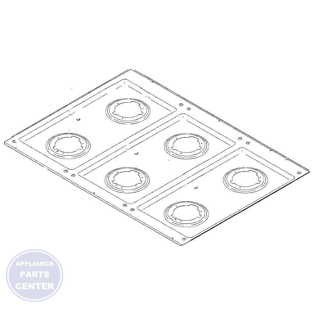 GE PAN UNIT WB32X30409 - Main view showing even heating for GE models