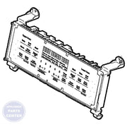 GE RANGE CONTROL AND OVERLAY ASSEMBLY WB27X33125 - Main view showing precise control for GEN ranges