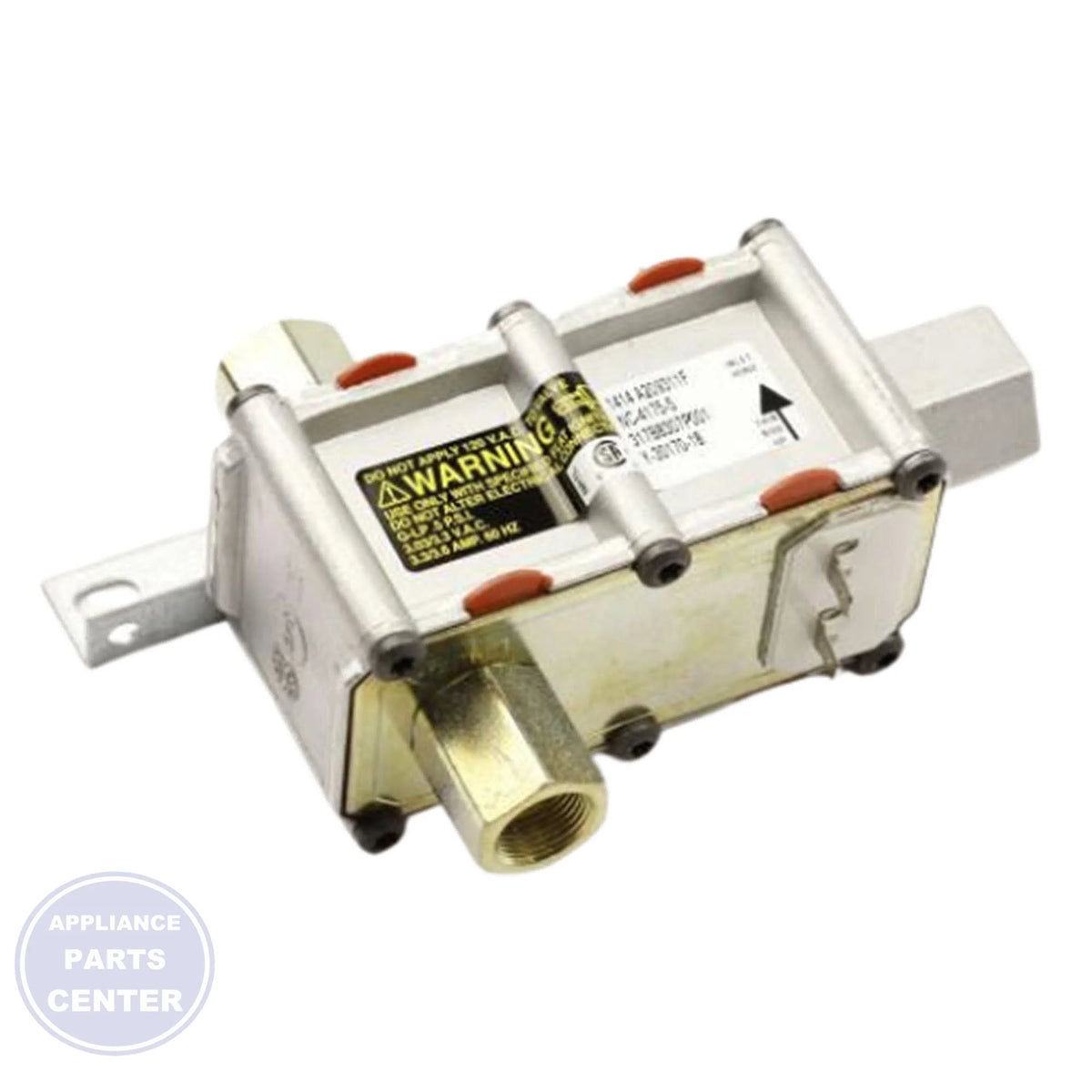 GE RANGE CONTROL VALVE ASSEMBLY WB21K10160 - Main view showing gas flow control for GE models XYZ and ABC