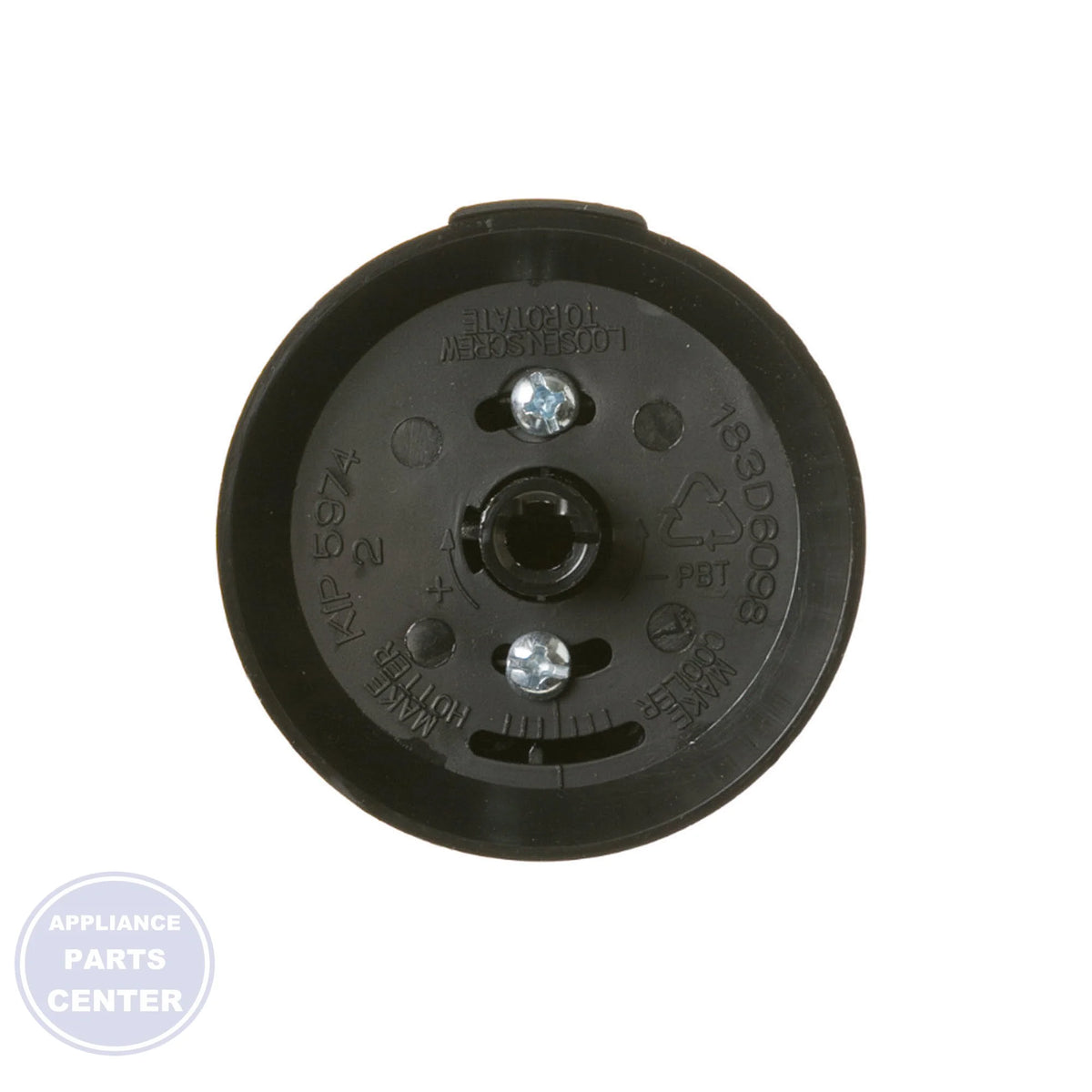 GE RANGE THERMOSTAT KNOB ASSEMBLY WB03K10358 - Detailed view of durable construction