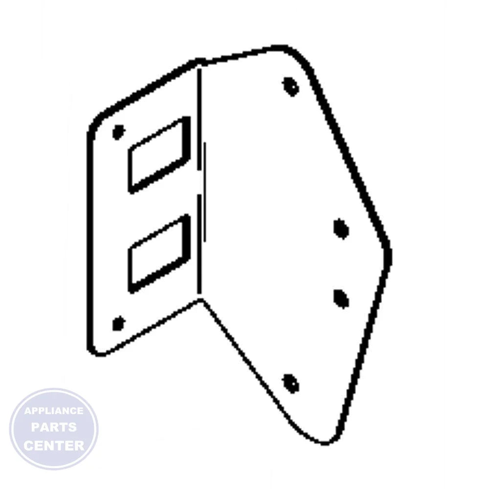 GE REFRIGERATOR ANGLE BRACKET WR02X12213 - Main view showing sturdy design for GEN models