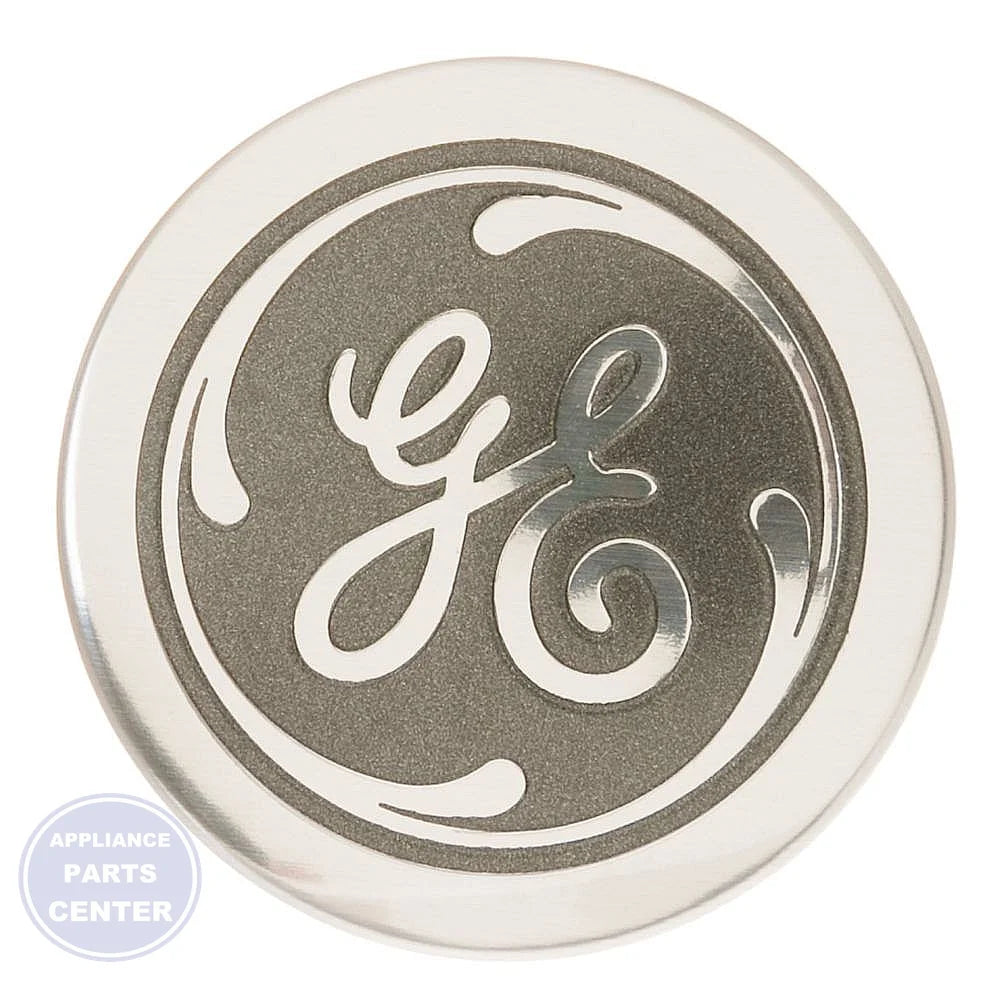 GE REFRIGERATOR BADGE ASSEMBLY WR04X10222 - Main view showing stylish badge for GEN models