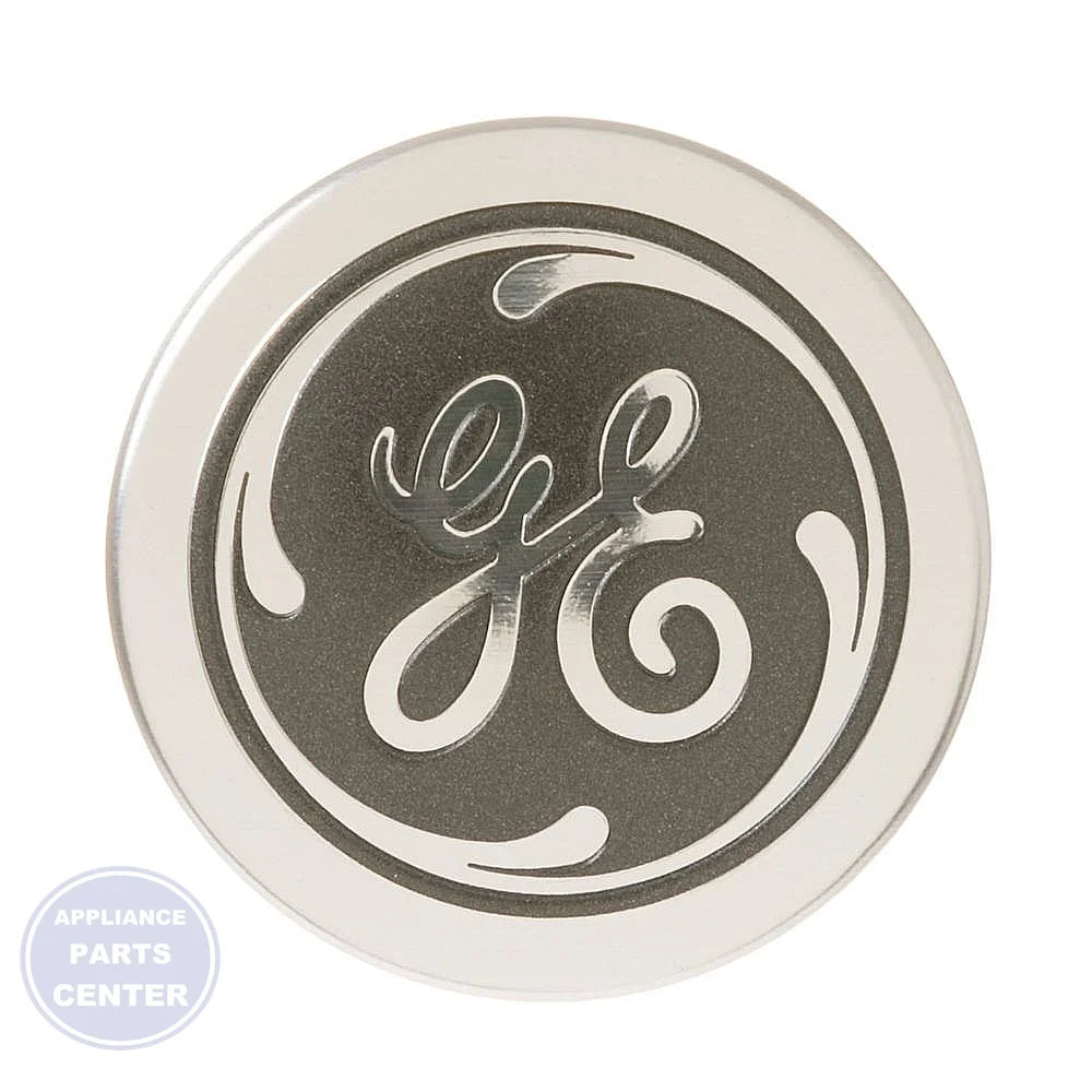 GE REFRIGERATOR BADGE WR04X10223 - Main view showing authentic brand identity for GEN models