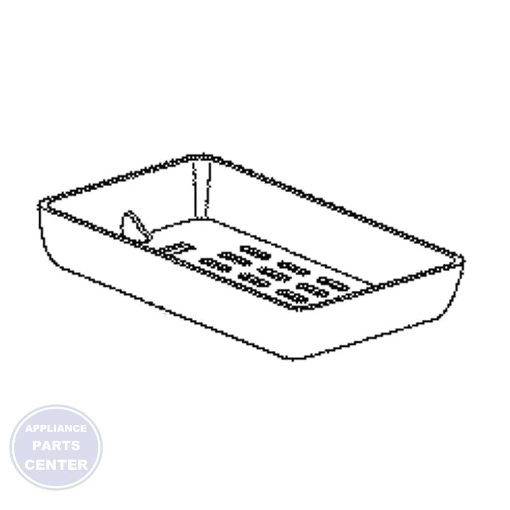 GE REFRIGERATOR BULB COVER WR01X29548 - Main view showing bright illumination for compatible GE models