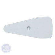 GE REFRIGERATOR COVER HINGE WHITE WR02X11623 - Main view showing durable support for specific GE models