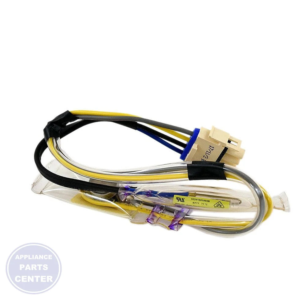 GE REFRIGERATOR DEFROST THERMOSTAT WR50X24624 - Main view showing temperature control feature for specific models