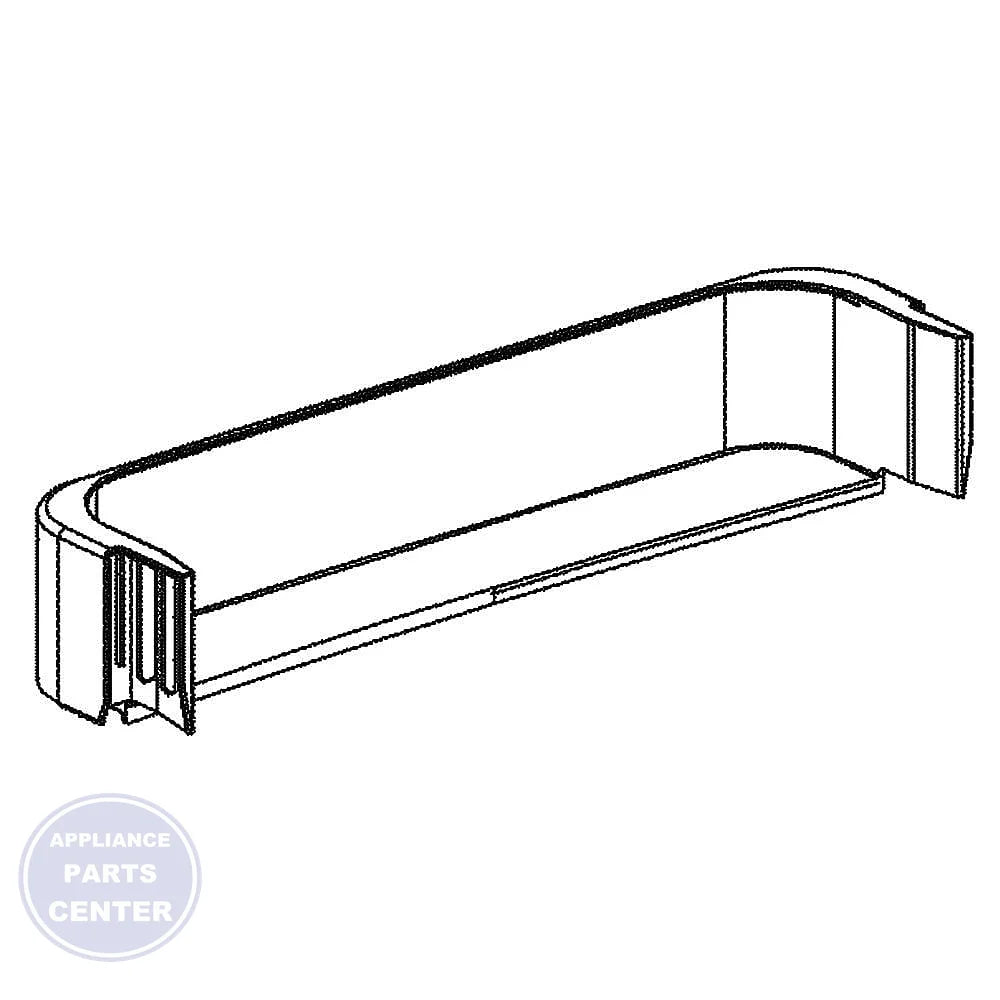 GE REFRIGERATOR FIXED SHELF WR71X22032 - Main view showing sturdy construction for GE models