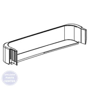 GE REFRIGERATOR FIXED SHELF WR71X22032 - Main view showing sturdy construction for GE models