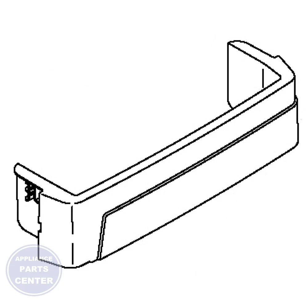 GE Refrigerator Fixed Shelf WR71X24430 - Main view showing sturdy construction for GEN models