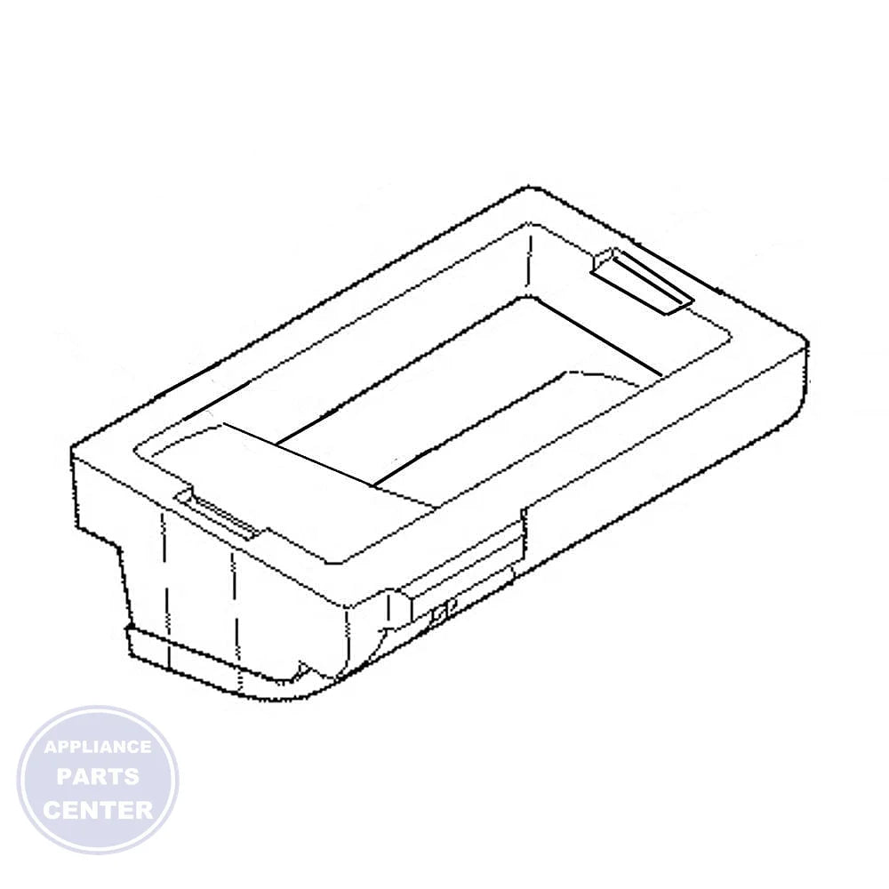 GE REFRIGERATOR FOAM SUPPLY NOZZLE WR02X31112 - Main view showing insulation for GEN Refrigerators