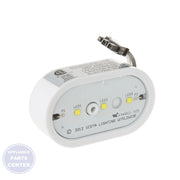 GE REFRIGERATOR FREEZER LED LIGHT WR02X27377 - Main view showing bright illumination for GE refrigerator