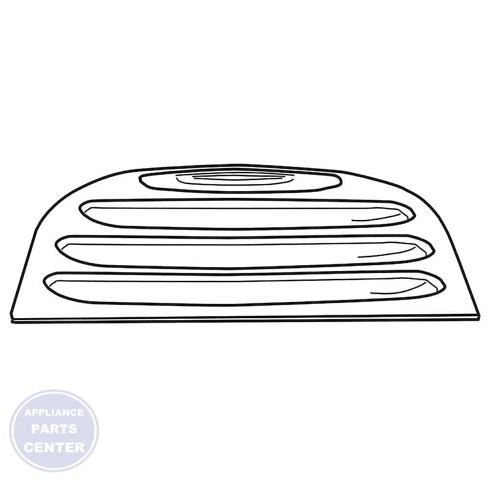 GE REFRIGERATOR GRILLE WR17X12898 - Main view showing sleek design for GE models