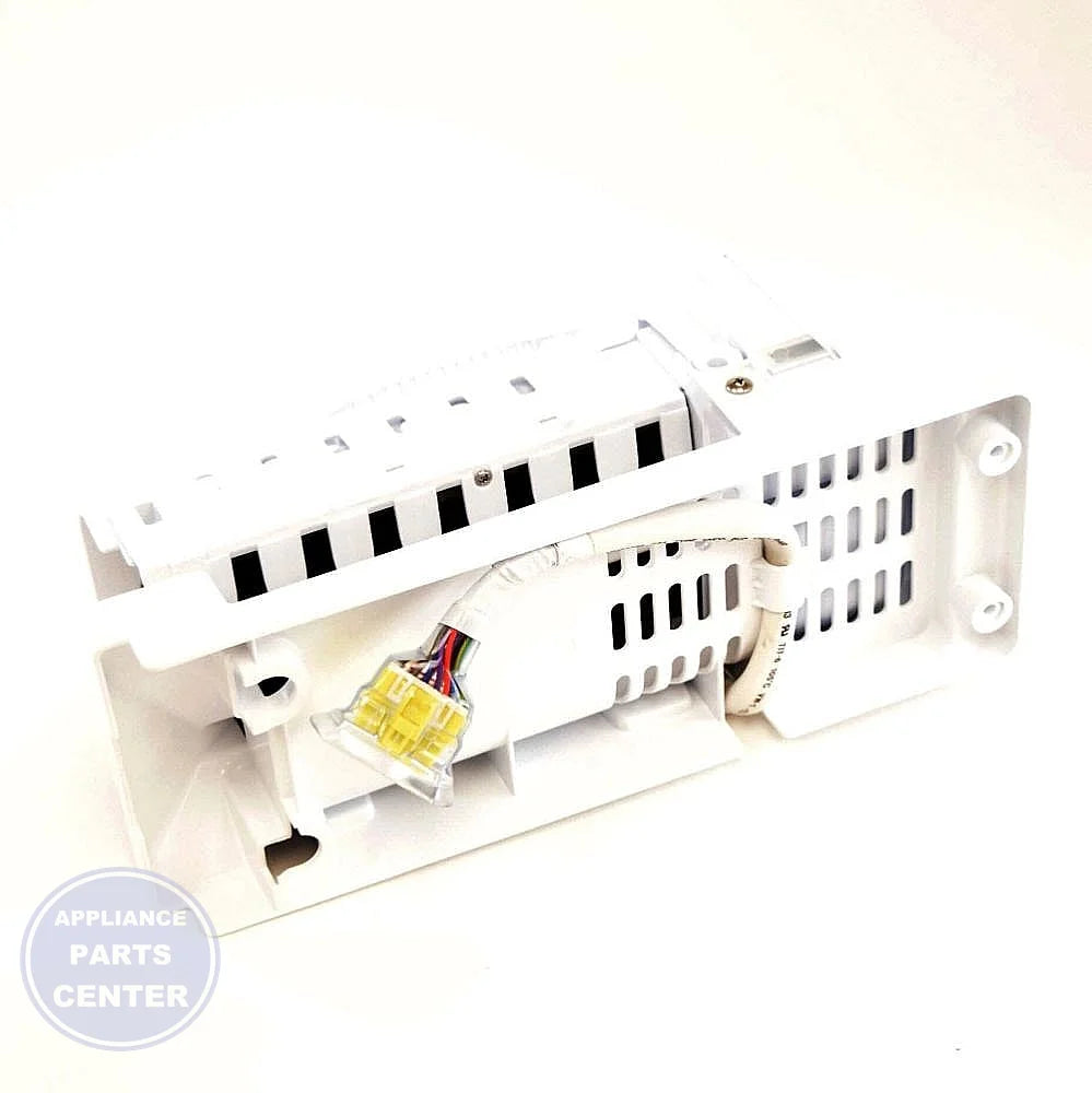 GE REFRIGERATOR ICE MAKER WR30X10134 - Main view showing ice production for GEN series