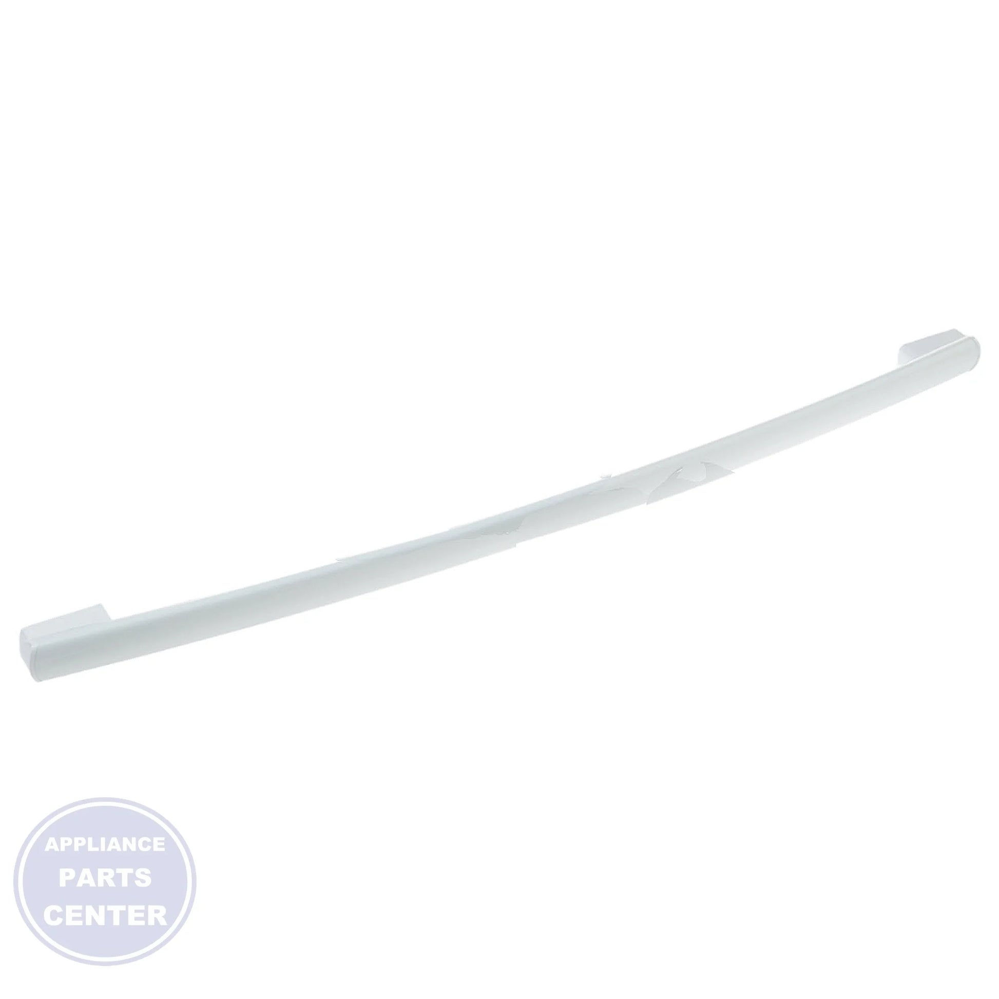 GE REFRIGERATOR WHITE DOOR HANDLE WR12X34229 - Main view showing durable design for various GE models