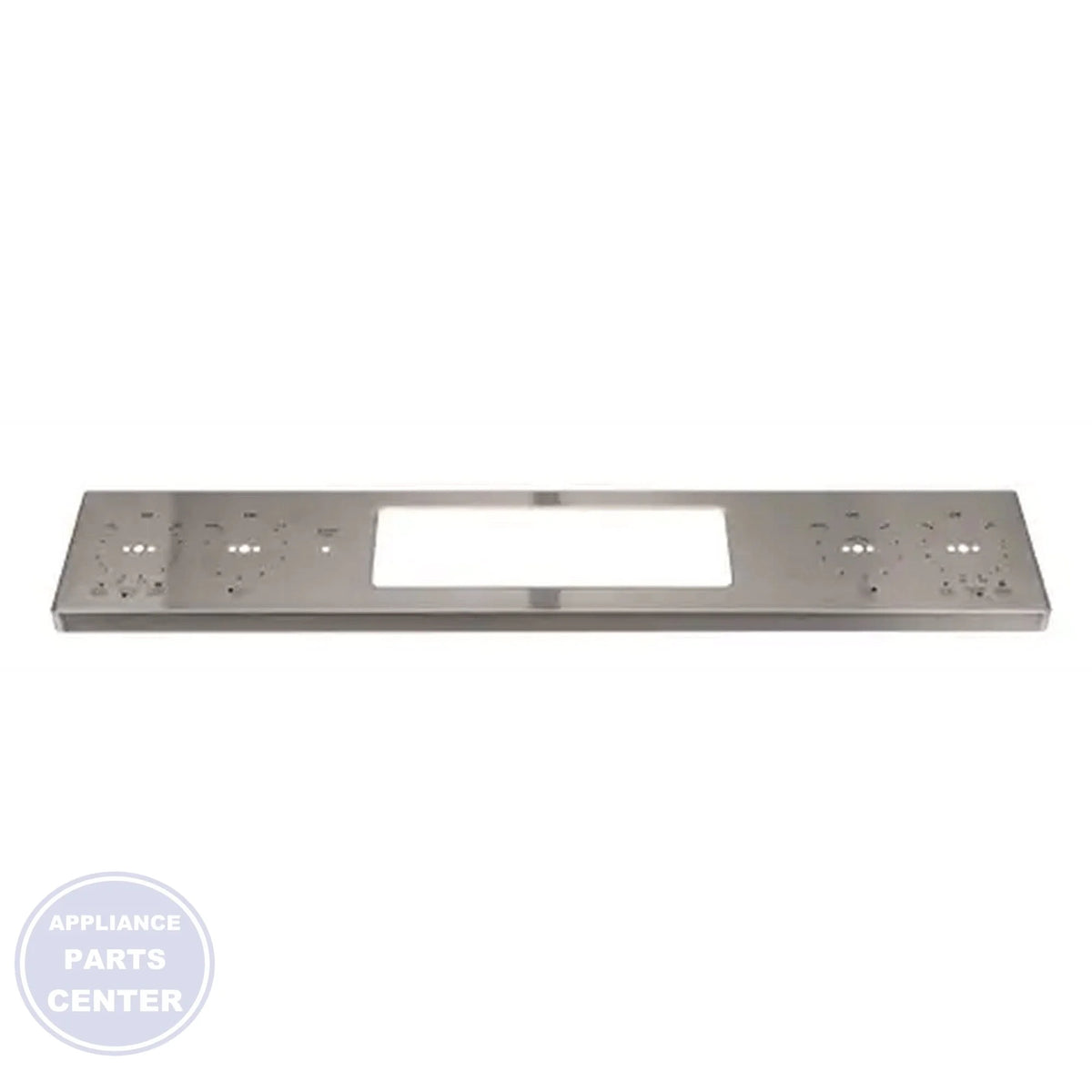 GE STAINLESS STEEL CONTROL PANEL OVERLAY WB07X33621 - Main view showing sleek design for specific models