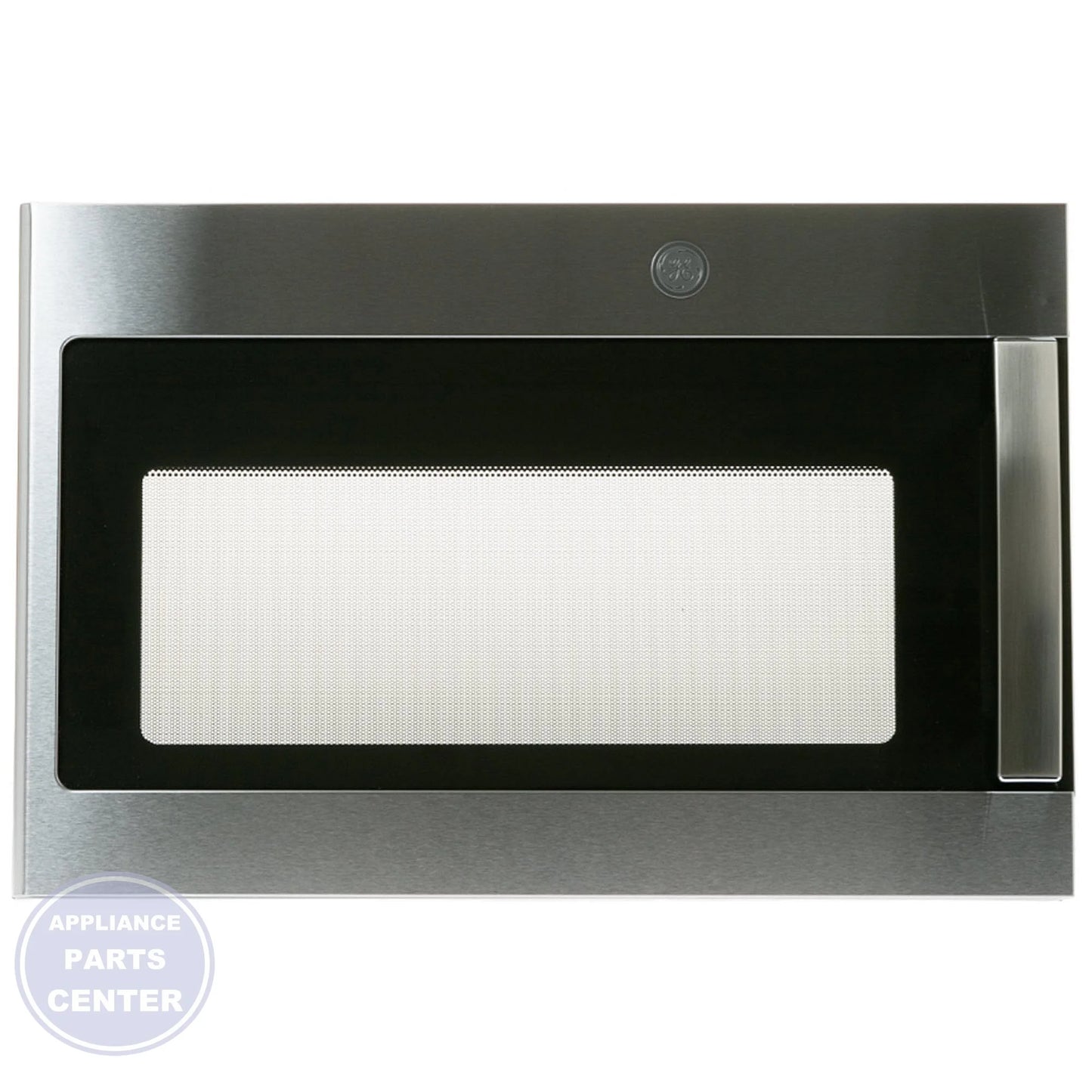 GE STAINLESS STEEL DOOR ASSEMBLY WB56X44653 - Main view showing stainless steel durability for GEN microwave