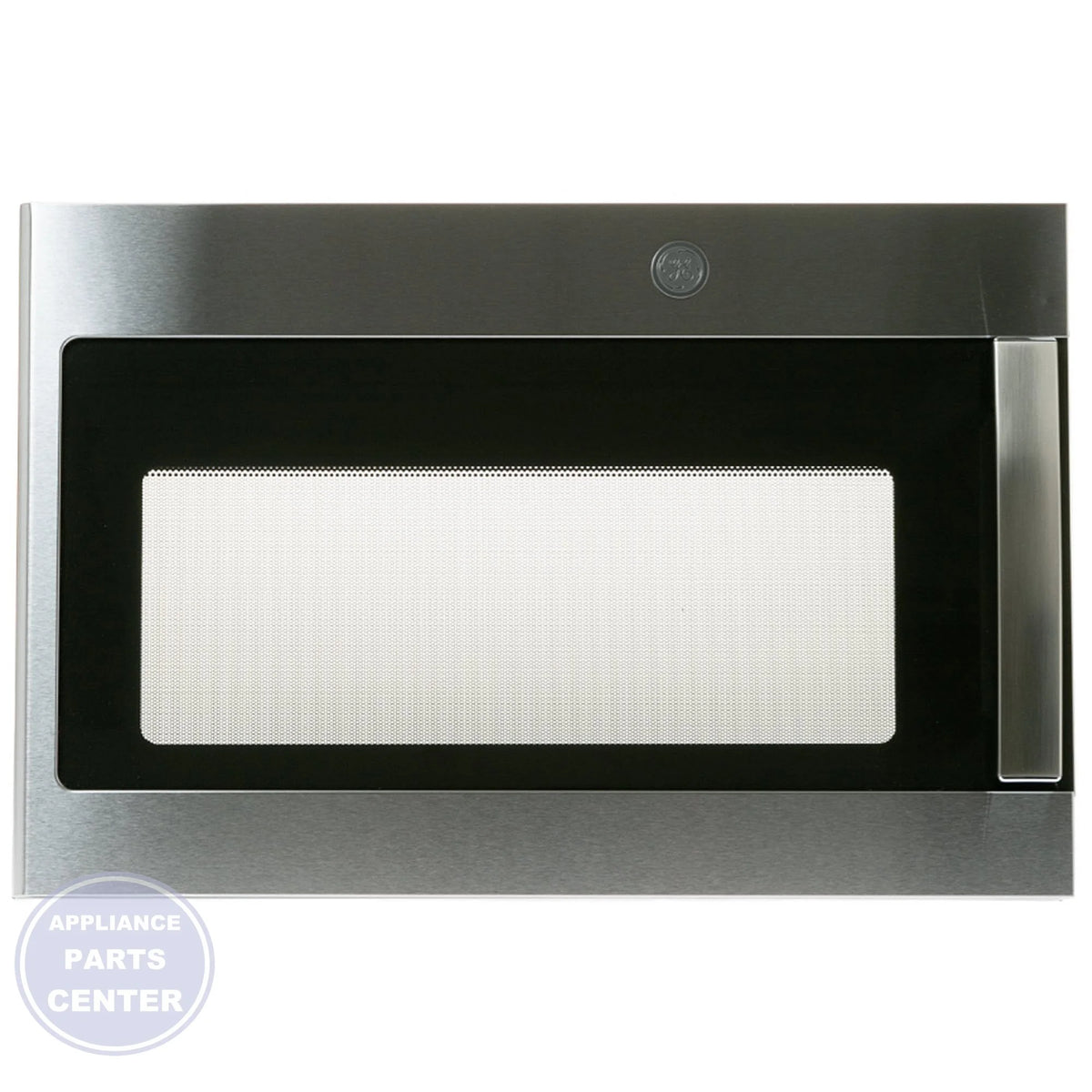 GE STAINLESS STEEL DOOR ASSEMBLY WB56X44653 - Main view showing stainless steel durability for GEN microwave