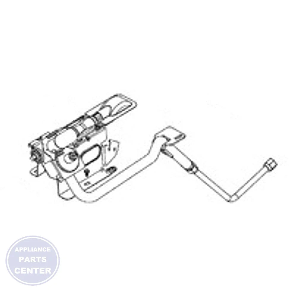 GE VALVE AND BURNER ASSEMBLY WE03X27426 - Main view showing efficient heating for GEN Washer/Dryer Combos