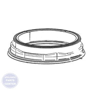 GE WASHER GASKET WH08X28371 - Main view showing watertight seal for GE models