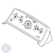 GE WHITE CONTROL PANEL WH22X28844 - Main view showing sleek design for GEN models