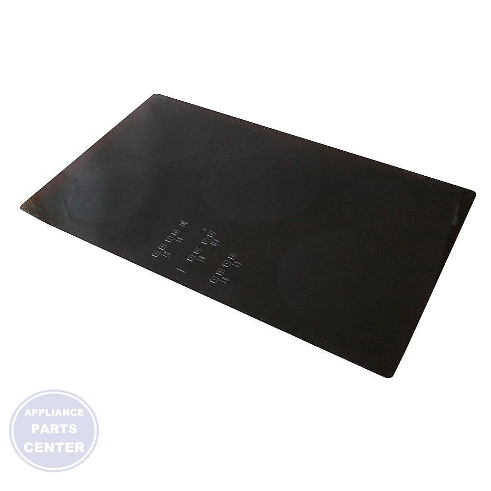 GEH GLASS MAINTOP BLACK WB62X10056 - Main view showing sleek design for GEH models