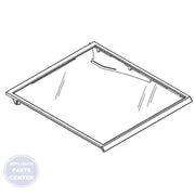 GEH GLASS SHELF - LEFT WR71X30137 - Main view showing sturdy design for GEH models