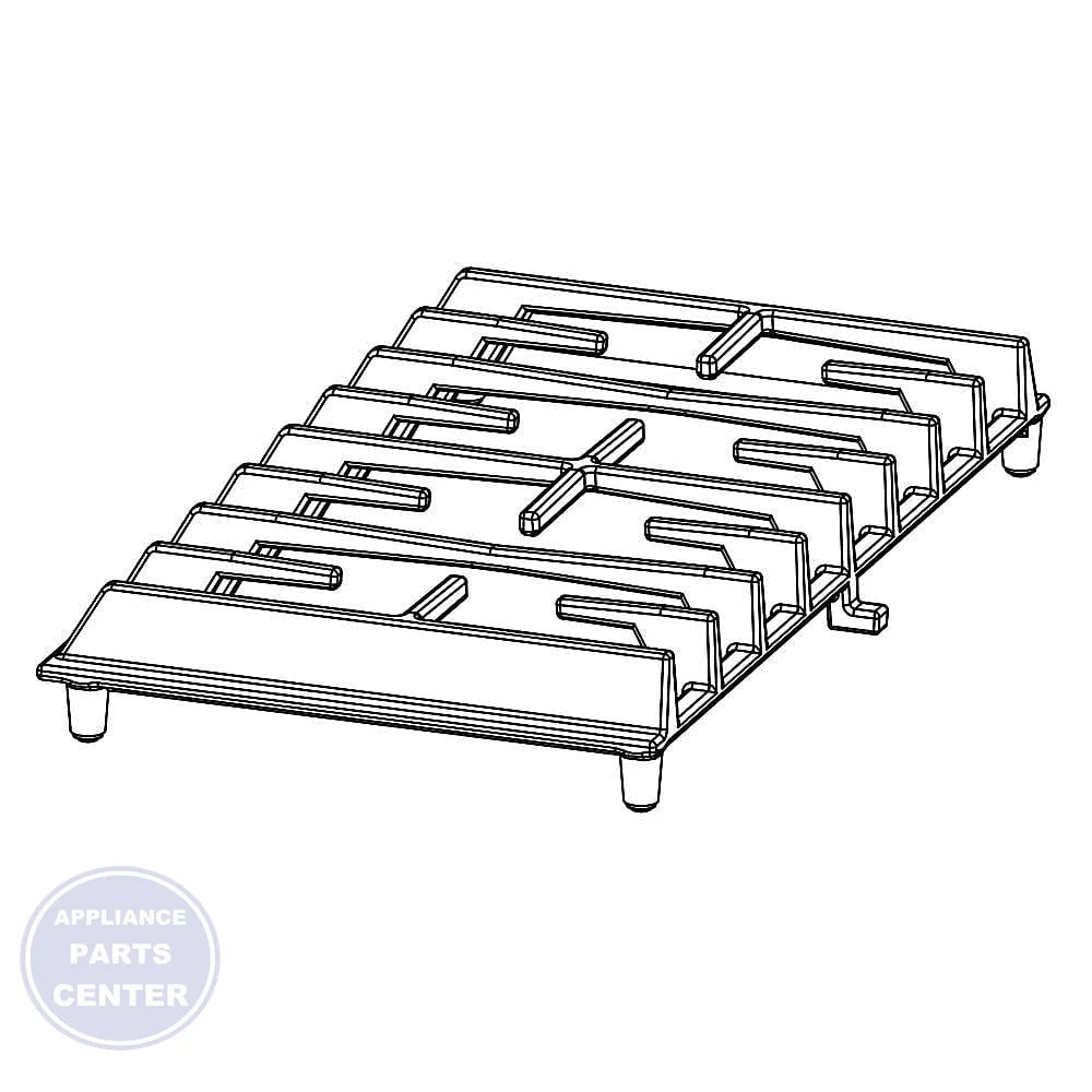 [Brand] GRATE-BRNR W10689385 - Main view showing heavy-duty support for [specific models]