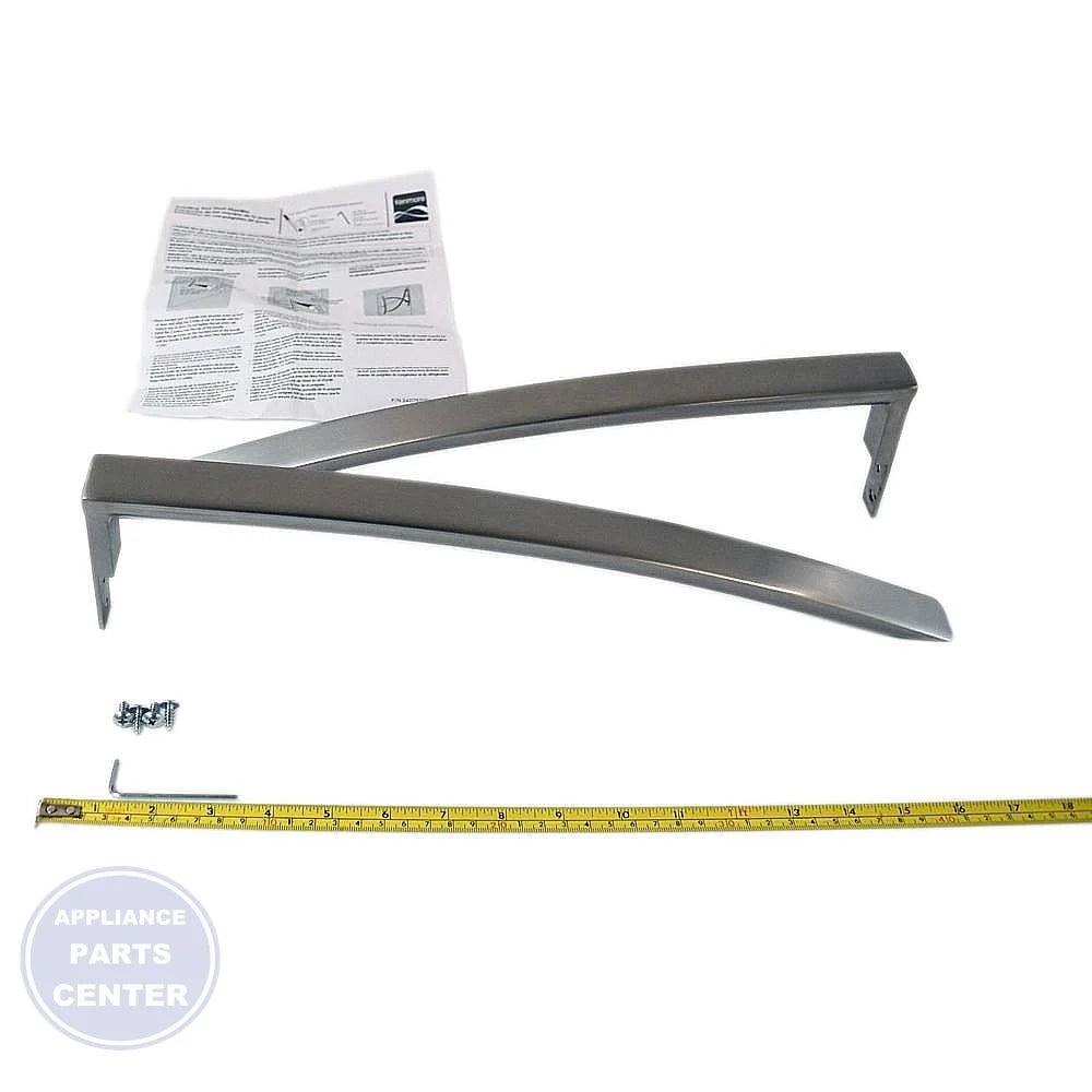 HANDLE SET 242126001 - Detailed view of stainless steel construction