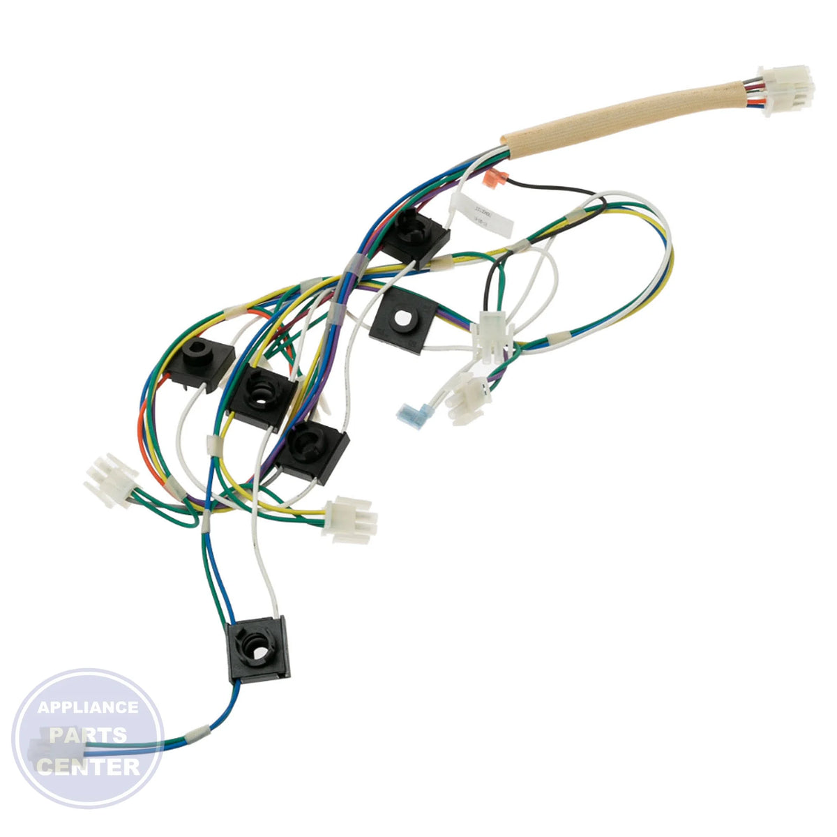 GEH HARNESS BURNER BOX WB18X31493 - Main view showing secure fit for various GE models