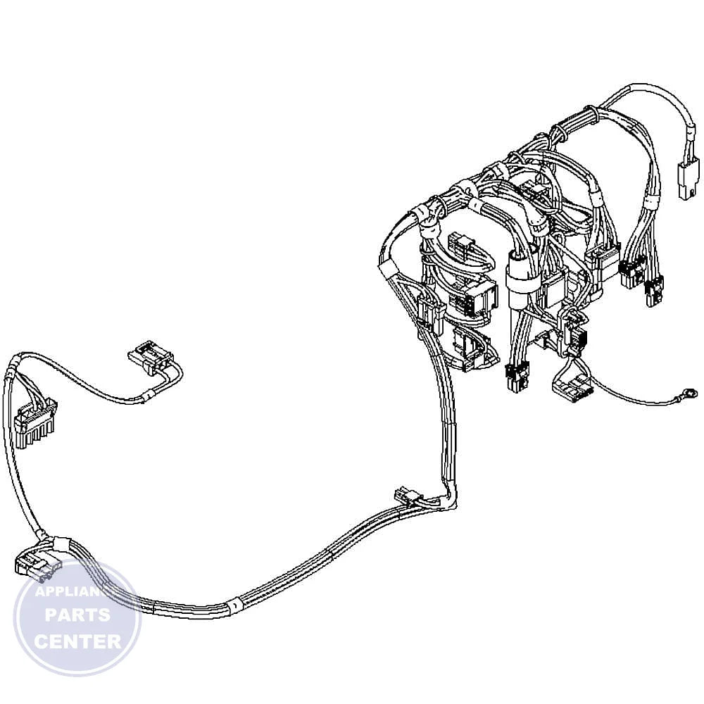 Whirlpool HARNS-WIRE W10774818 - Main view showing power distribution for ABC123 & XYZ456 models