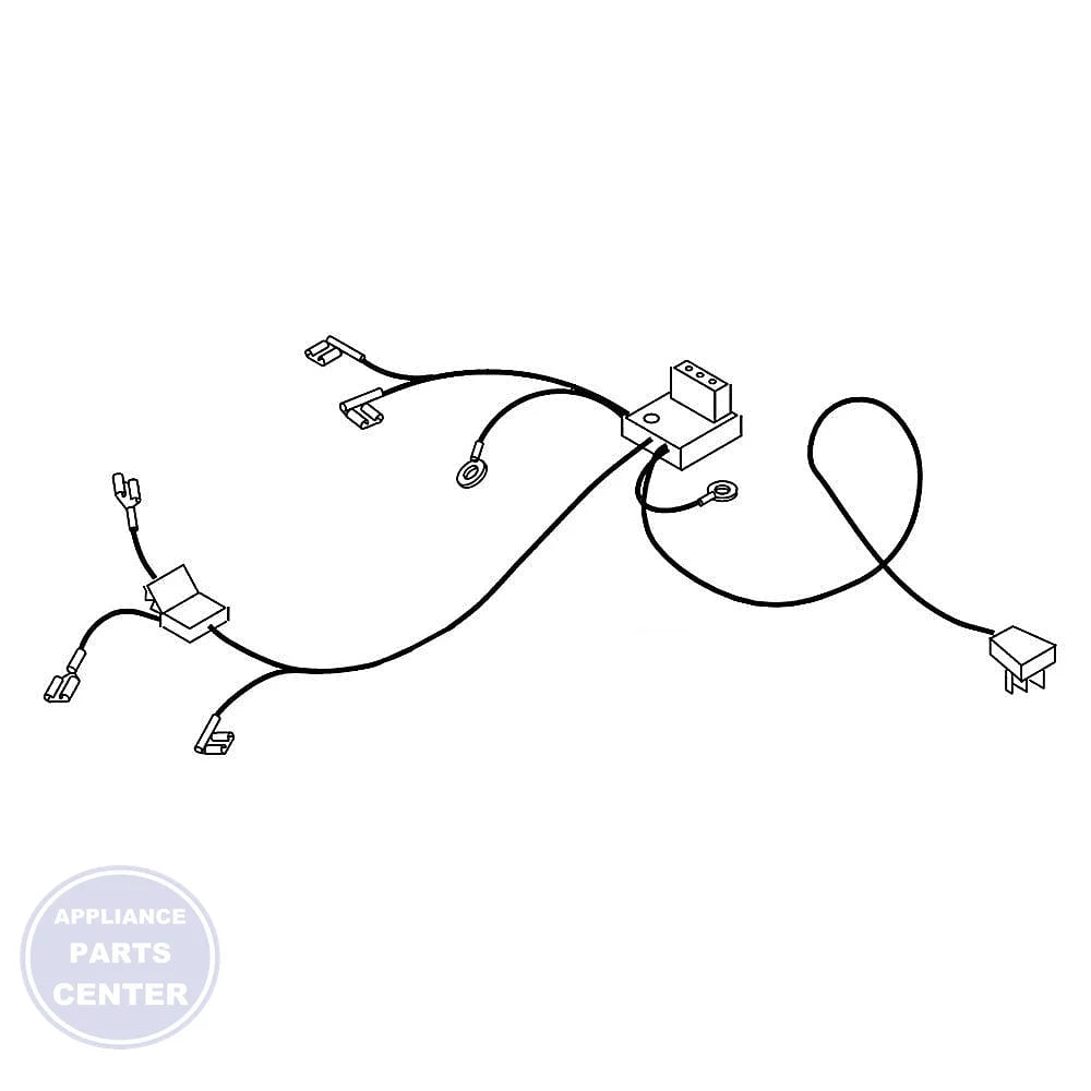 WPL HARNS-WIRE W11103758 - Main view showing secure connections for select refrigerator models