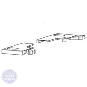 GEH HINGE ENDCAP ASM DGY WR17X27868 - Main view showing secure fit for GEH models
