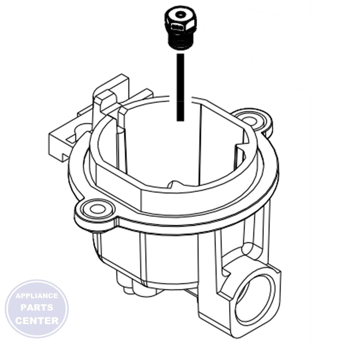 WPL HOLDER-ORF W10594399 - Main view showing sturdy support for Whirlpool, Maytag, KitchenAid models
