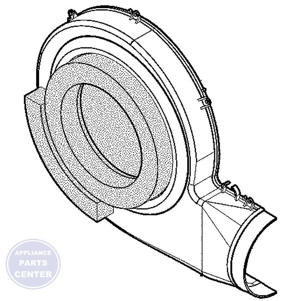 WCI HOUSING ASSEMBLY 5304515916 - Main view showing compatibility for various WCI Washer/Dryer models