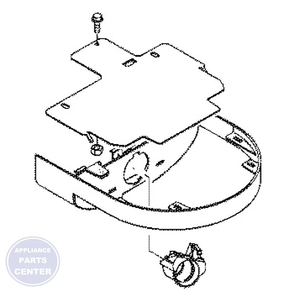 GEH HOUSING LAMP ASM WR17X28555 - Main view showing bright illumination for GEH models