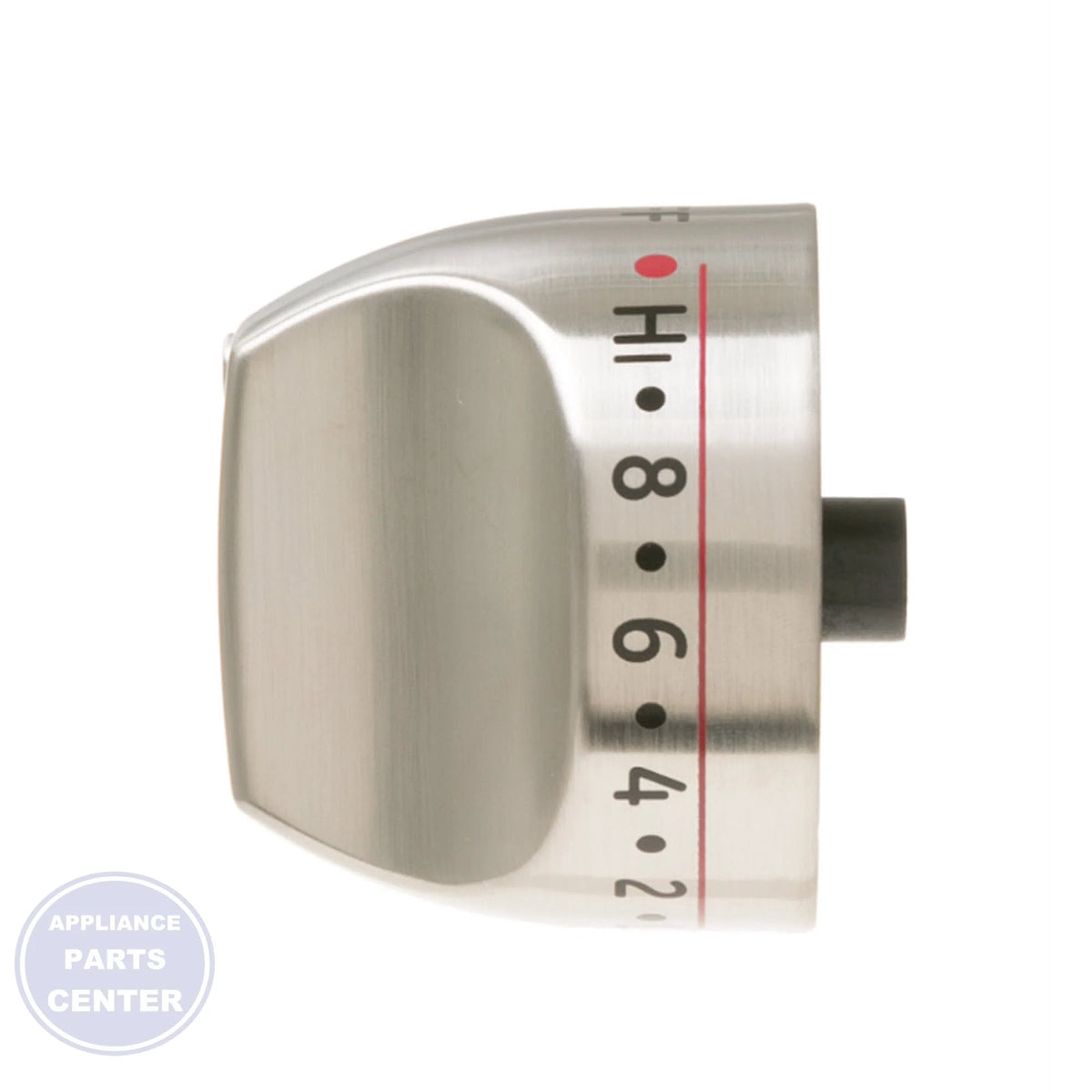 GEH KNOB ASSEMBLY LF RF WB03K10289 - Installation in GEH model showing key mounting points