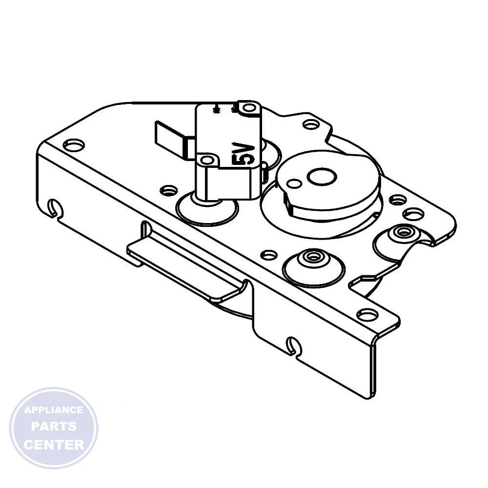 WPL LATCH-DOOR WPW10107840 - Main view showing sturdy latch for WPL models