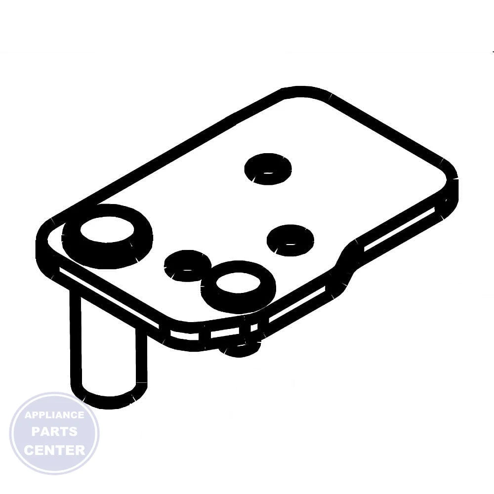 WPL LEAF ASSY-HINGE,BOTTOM,R 2302878 - Main view showing sturdy support for specific models