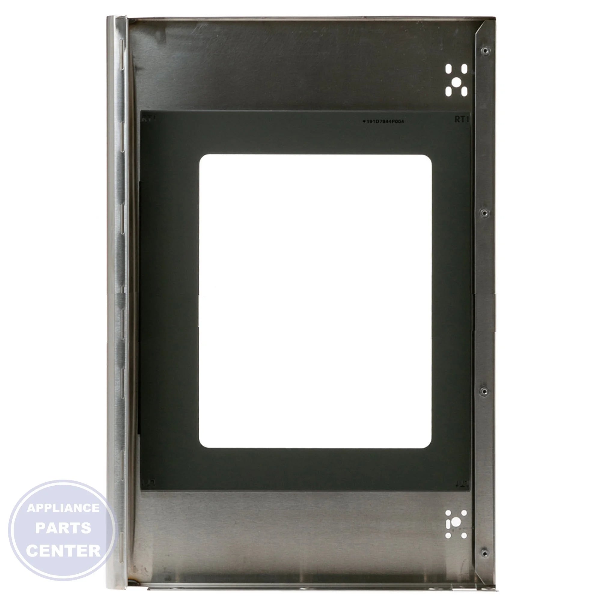 Left Outer Door-Stainless WB56X43989 - Detailed view of precise stainless steel finish