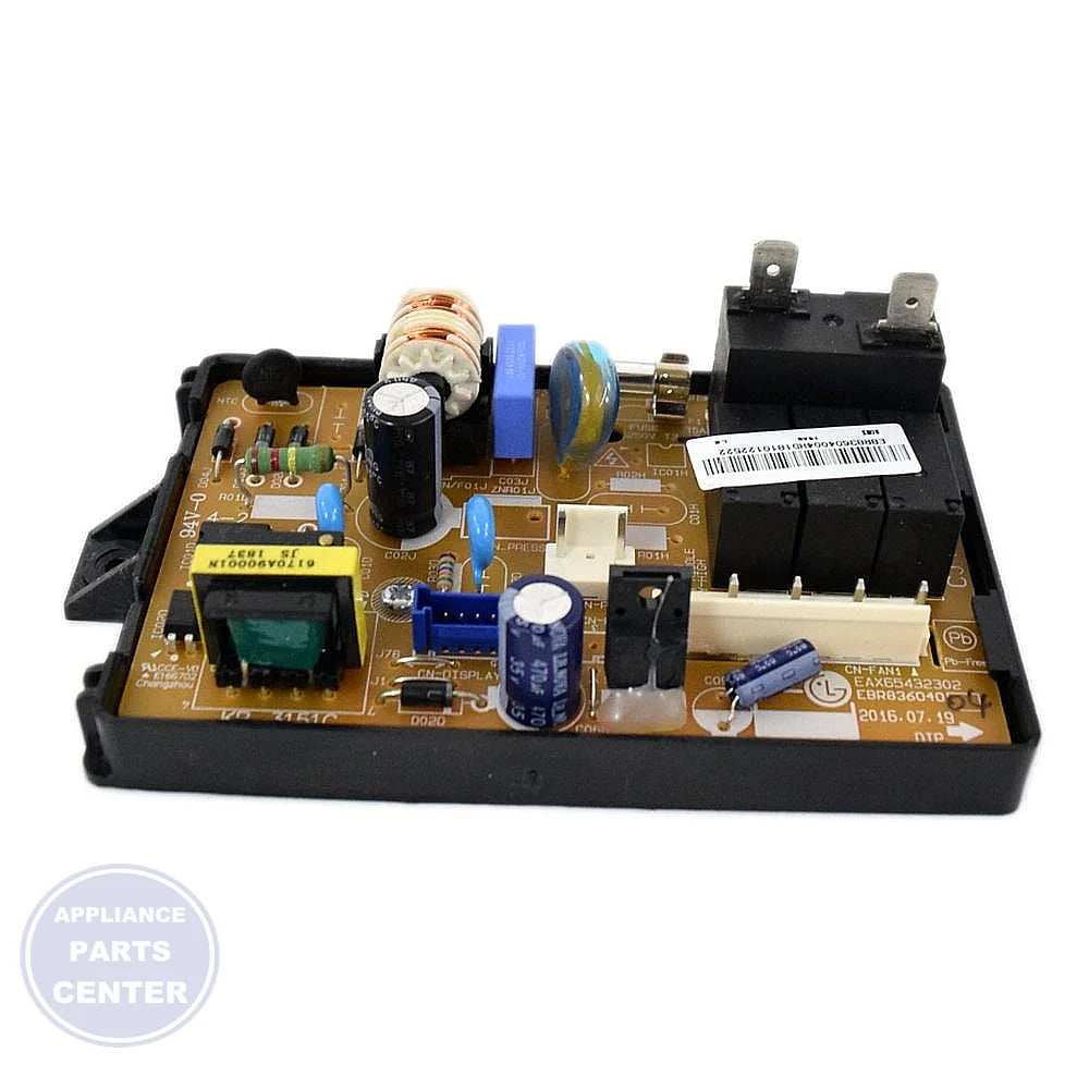 LG AIR CONDITIONER MAIN PCB ASSEMBLY EBR83604004 - Main view showing electronic control for LG models
