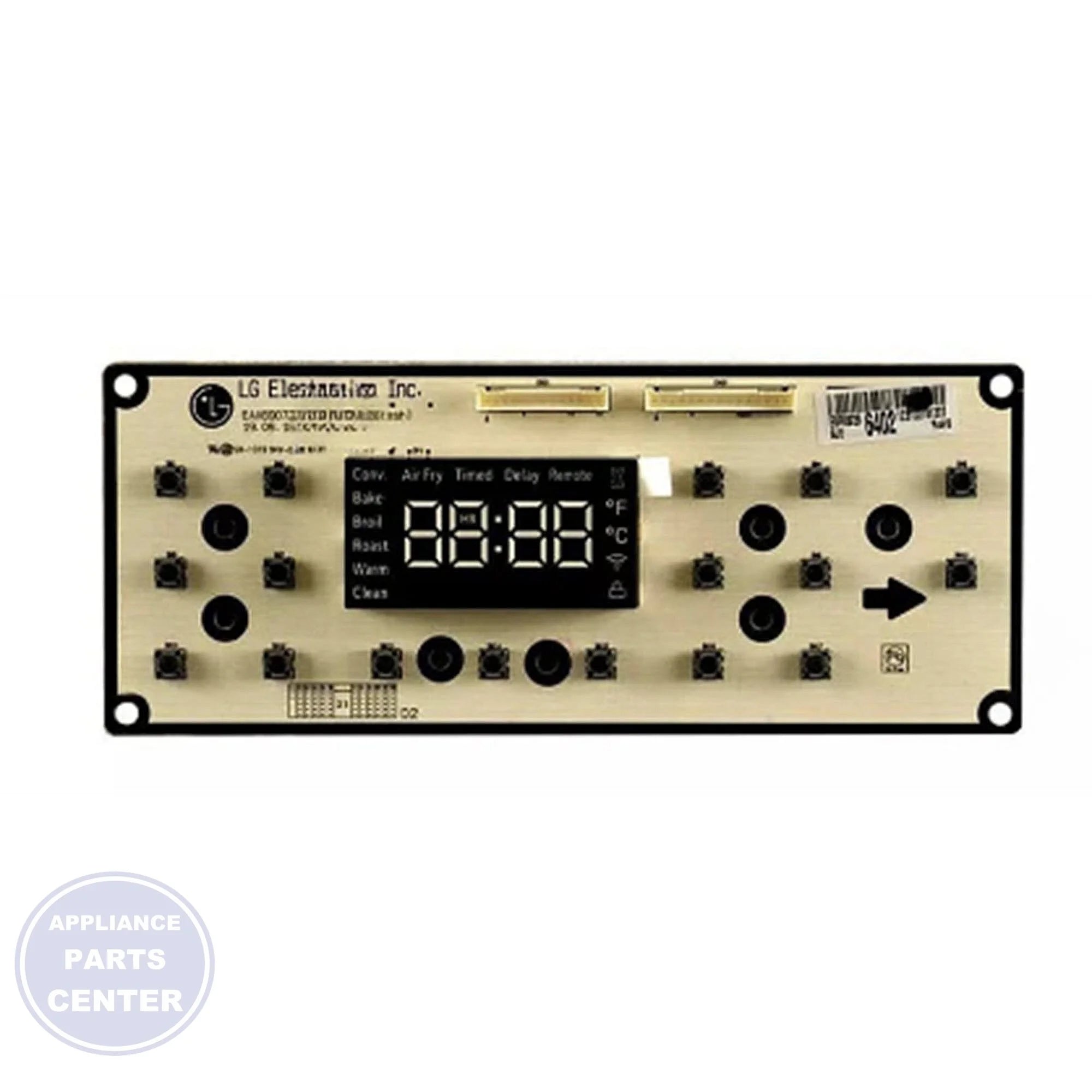 LG APPLIANCE PRINTED CIRCUIT BOARD DISPLAY ASSEMBLY EBR89296404 - Main view showing display functionality for specific models