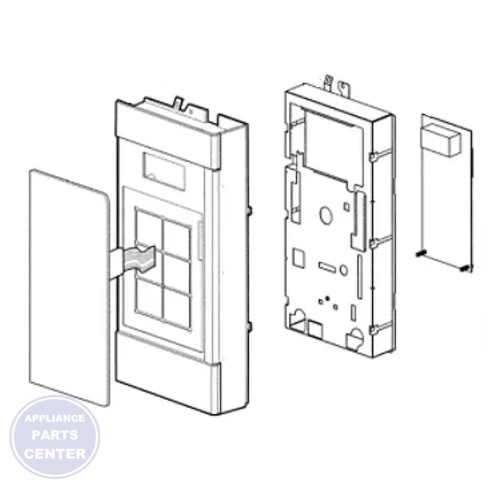 LG CONTROLLER KEYPAD ASSEMBLY ACM73720512 - Main view showing touchpad for LG microwave models