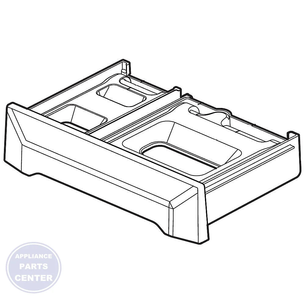 LG DETERGENT BOX ASSEMBLY AAZ72925604 - Main view showing efficient detergent dispensing for LG washing machine models