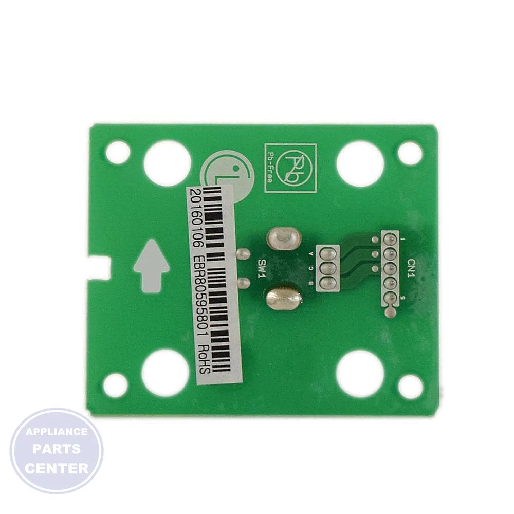 LG DIAL PCB ASSEMBLY EBR80595801 - Side view with standard measurements