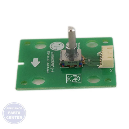 LG DIAL PCB ASSEMBLY EBR80595801 - Main view showing control panel for LG Range/Stove/Oven models