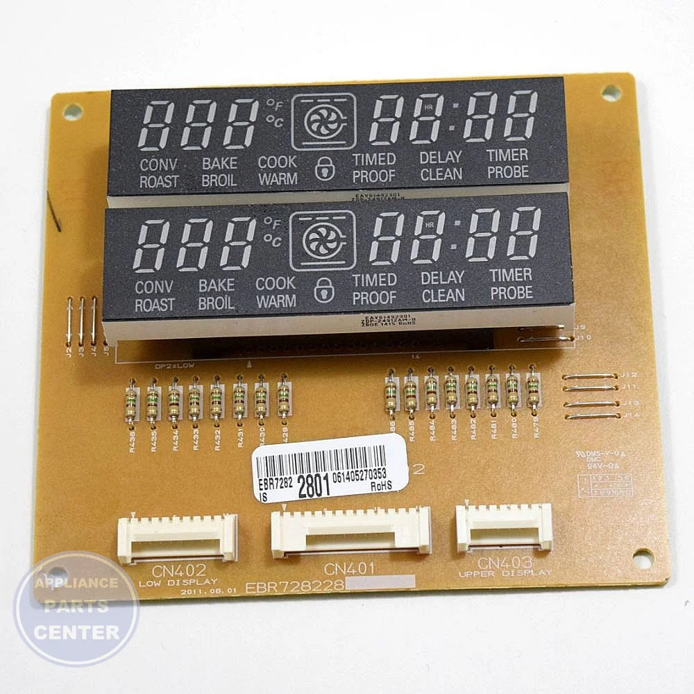 LG DISPLAY POWER CONTROL BOARD ASSEMBLY EBR72822801 - Main view showing power control features for LG models