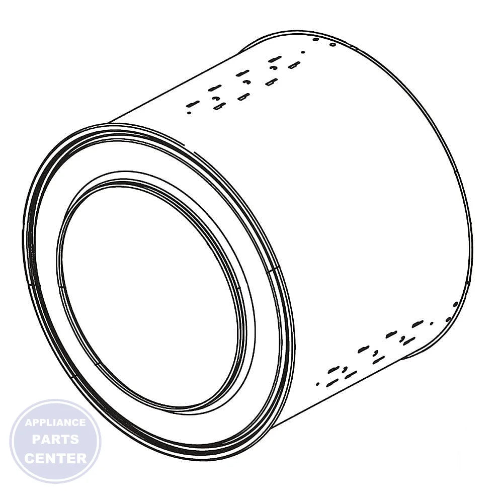 LG INNER TUB ASSEMBLY AJQ73674410 - Main view showing 15 lbs laundry capacity for TurboWash series