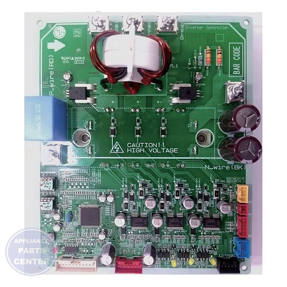 LG INV PRINTED CIRCUIT BOARD ASSEMBLY EBR79838602 - Main view showing crucial components for LGE Heat Pump